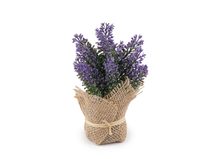 Umělá levandule v jutovém obalu