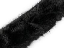 Oděvní kožešina s poutky na kapuci délka 68 cm