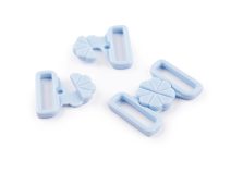 Plavkové zapínání šíře 17 mm plastové 5 párů