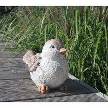 Dekorační ptáček X4570 - 9 × 7 × 9 cm