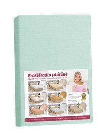Prostěradlo plátěné Mentolová 172/261