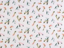 Bavlněná látka / plátno ptáček