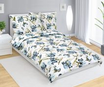 Povlečení bavlněné Modrá,Šedá,Béžová 90/531