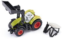 Traktor kovový s přívěsem 23cm 4 druhy v krabici