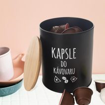 Dóza na kapsle do kávovaru BLACK O0353 - pr.16cm,v.18,5cm