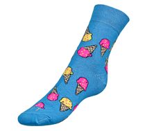 Ponožky Zmrzlina - 43-46 modrá