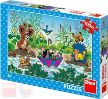 Puzzle Krtkova plavba Krtek (Krteček) 47x33cm skládačka 100 dílků XL