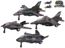 Letadlo army vojenské kovový stíhací letoun zpětný chod 6 druhů