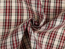 Vánoční dekorační káro s lurexem METRÁŽ