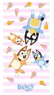 FARO Osuška Micro Bluey zmrzlina Polyester, 70/140 cm