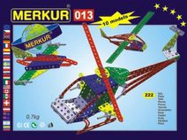 Stavebnice MERKUR 013 Vrtulník 10 modelů 222ks