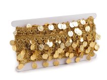 Shakira leonský prýmek s penízky šíře 38 mm METRÁŽ