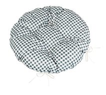 Sedák BERTA kulatý prošívaný Šedá,Bílá 62/610 průměr 40 cm