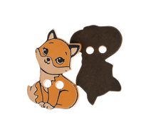 Knoflík - sada 3 ks Oranžová,Hnědá 400249 25x20 mm