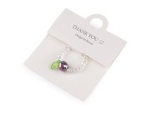 Prsten pružný z broušených korálků s AB efektem