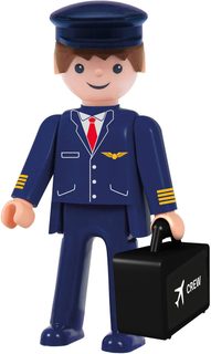EFKO IGRÁČEK Pilot povolání set figurka kloubová s doplňky