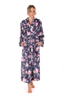 Dámský květinový župan TOYA modrá 21 26 0009