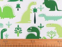 Bavlněná látka / plátno dinosaurus METRÁŽ