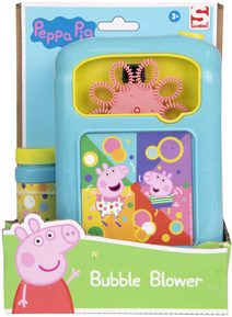 Bublinovač prasátko Peppa Pig elektronický bublifuk set s náplní plast