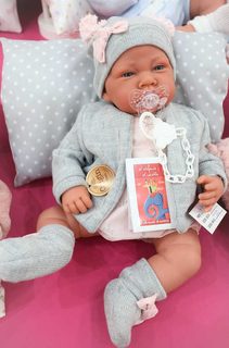 Antonio Juan panenka miminko Pipa holčička 42 cm (realistická, vinyl)