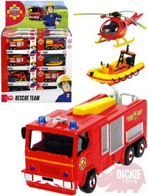 Auto Požárník Sam kovové 1:64 různé druhy záchranné složky