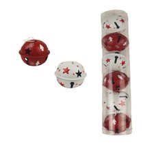 Kovové rolničky, 6 ks K2950 - dia 5 x 4 cm