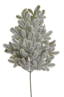 Zasněžená větvička jehličí 65 cm