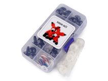 Sada očí s pojistkou s glitry Ø14; 16 mm