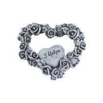 Dekorace na hrob srdce X6453 - 9,5 × 9 × 12 cm