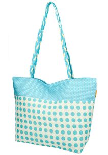 Velká světle modrá plážová taška přes rameno BZ5071-2