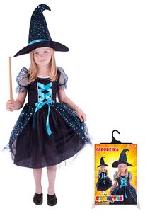 Kostým čarodějnice tmavá, klobouk vel. S