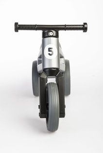 Odrážedlo FUNNY WHEELS Rider Sport šedé 2v1, výška sedla 28/30cm nosnost 25kg 18m+ v sáčku