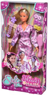 SIMBA Panenka Evička kočičí maminka set s kočárkem a 2 koťátky