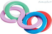 Baby chrastítko sada kousací kroužky větší plastové