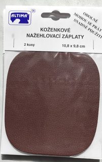 Nažehlovací záplaty koženkové 2ks 10,8 x 9,8 cm