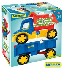 Auto Gigant Truck sklápěč + dětská vlečka plast 55cm v krabici Wader