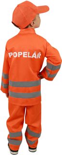 KARNEVAL Šaty Popelář (116-128cm) 6-8 let *KOSTÝM*