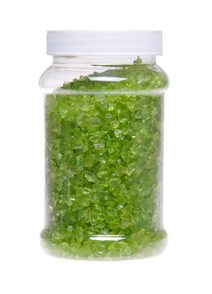 Zelené kamínky - drcené sklo 3-5 mm 600 g