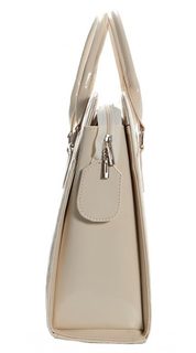 Dámská elegantní taška na notebook béžový lak ST01 15.6&quot; GROSSO