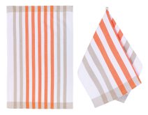 Kuchyňská utěrka 1 ks Oranžová,Bílá 191A 50x70 cm