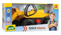 Bagr žlutočerný Giga Trucks plast 80cm v krabici 70x35x29cm