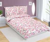 Povlečení krepové Hnědá,Růžová 80/138