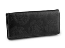 Dámská peněženka s květy 9x18,5 cm