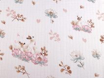 Bavlněná plenkovina / mušelín zvířátka METRÁŽ