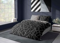 FARO Povlečení bavlněný satén Milagro Verde 07 Geometrie Bavlna - Satén, 140/200, 70/90 cm