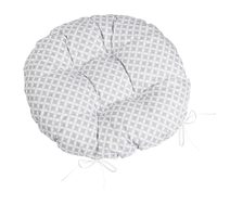 Sedák Adéla prošívaný kulatý Šedá,Bílá 62/905 průměr 40 cm