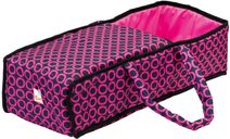 Kočárek golfové hole červené puntíkované pro panenku miminko kov v sáčku