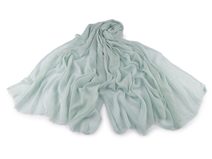 Letní šátek / šála / pléd jednobarevný 90x175 cm