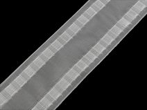 Záclonovka šíře 80 mm s poutky na kovové háčky METRÁŽ