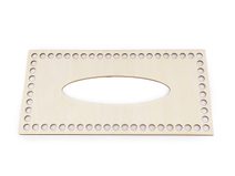 Víko na pletení / háčkování krabičky na kapesníky 12x24cm